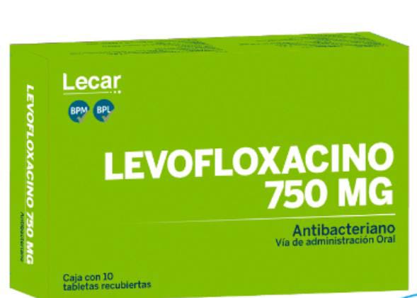 Lecar Levofloxacino 750 Mg X Tableta