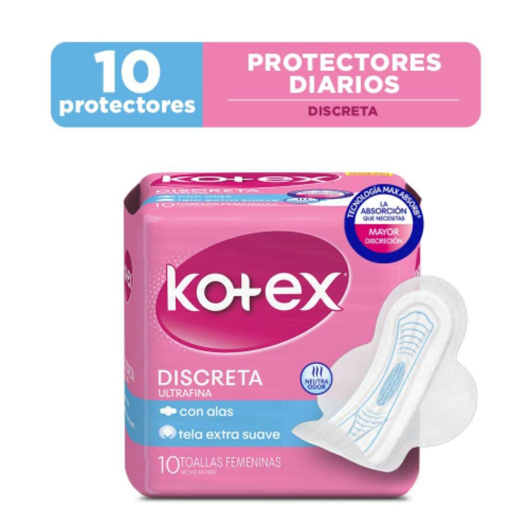 Kotex Tela Ultrafina Discreta X 10 Unidades