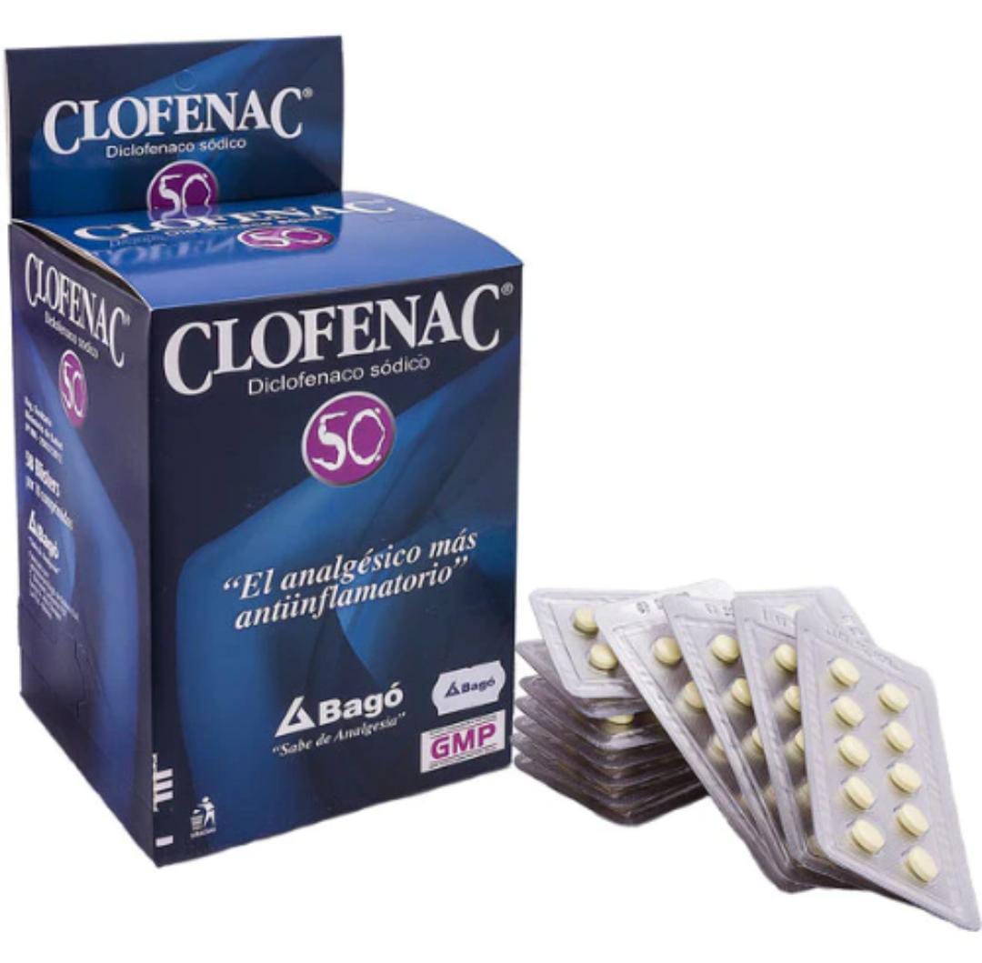 Clofenac 50 Mg Diclofenaco X Tableta