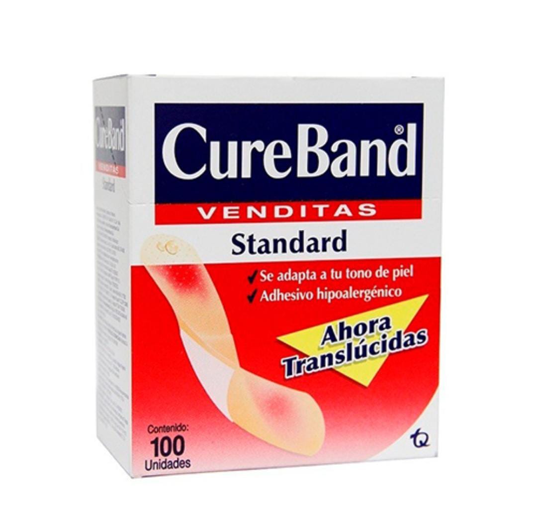 Cure Band Venditas Standard Translucida X Unidad
