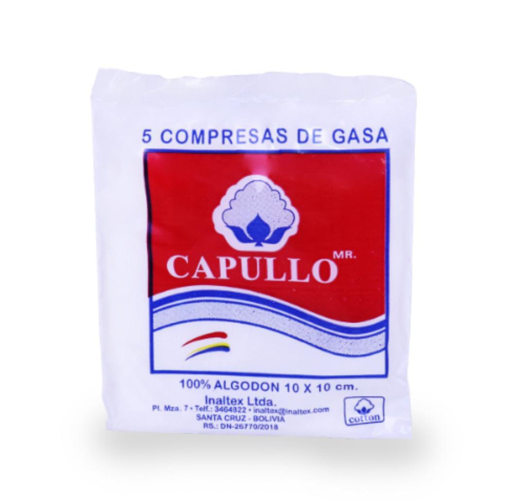 Capullo Compresa De Gasa 10 Cm X 10 Cm